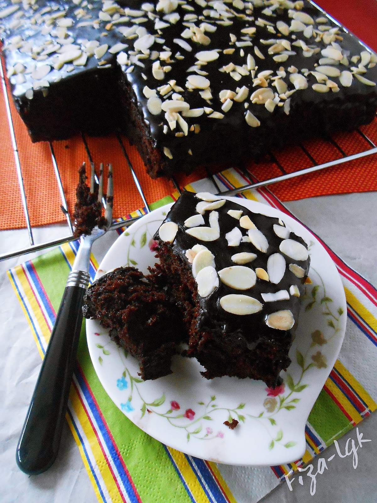 Chocolate Moist Wet Cake In A Bakery Close up Stock Photo 40 OFF